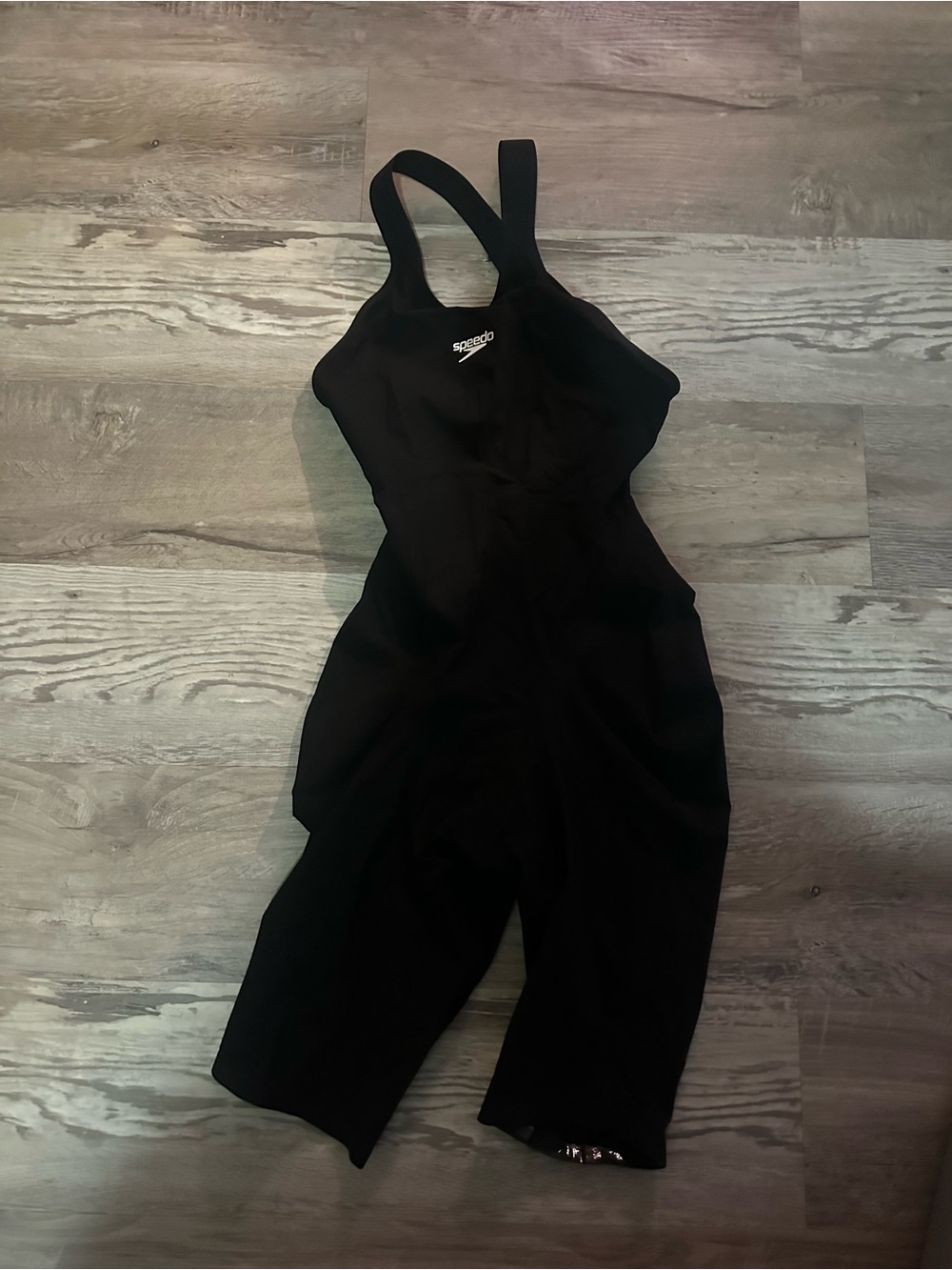 Speedo Black Competition Kneeskin with Racerback